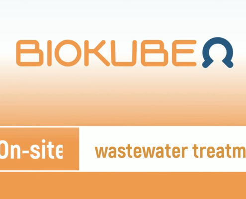 Sustainable BioKube wastewater treatment system